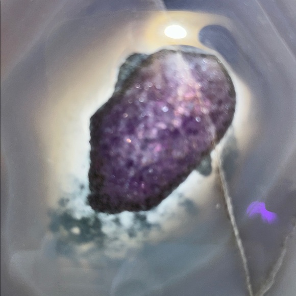 Amethyst, Quartz, & Agate Moon Custom carving AMAGTMOON-SML - Picture 5 of 8